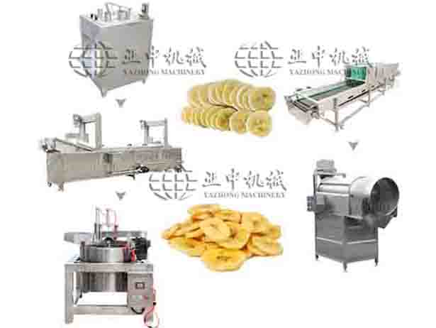 Small banana chips making machine