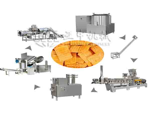 Fried Puffed Snack Food Processing Line