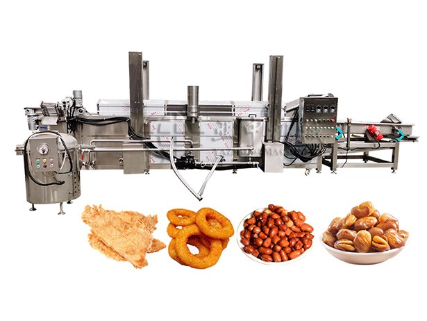 Automatic Continuous Snack Frying Machine