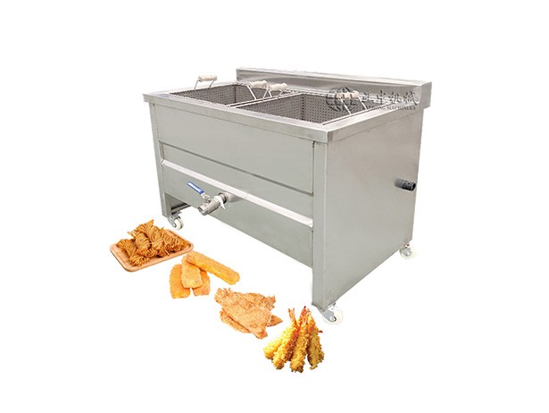 Double frame frying machine